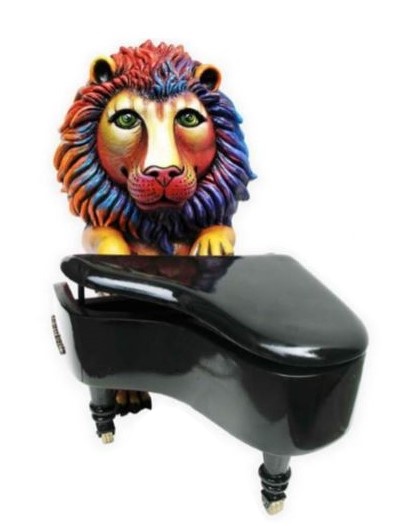 Carlos and Albert Lion the Piano Player